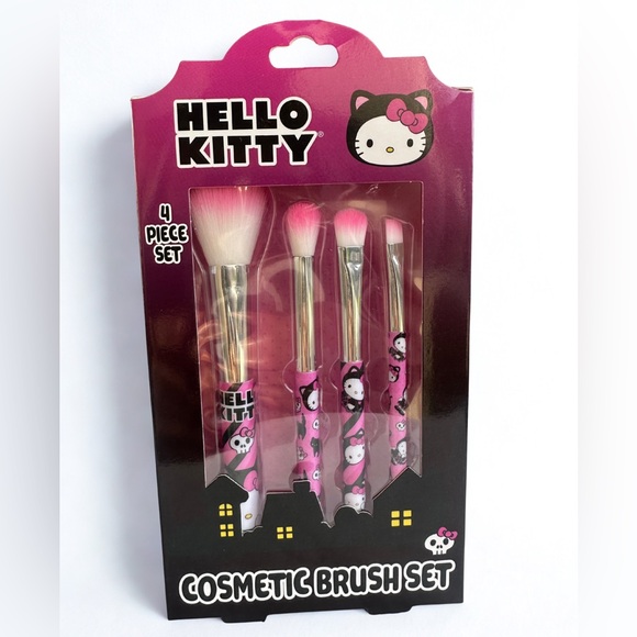 HELLO KITTY 4-pc Cosmetic Brush Gift Set - Picture 1 of 2
